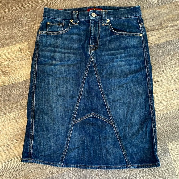 7 For All Mankind Denim Skirt 27 - Picture 1 of 3